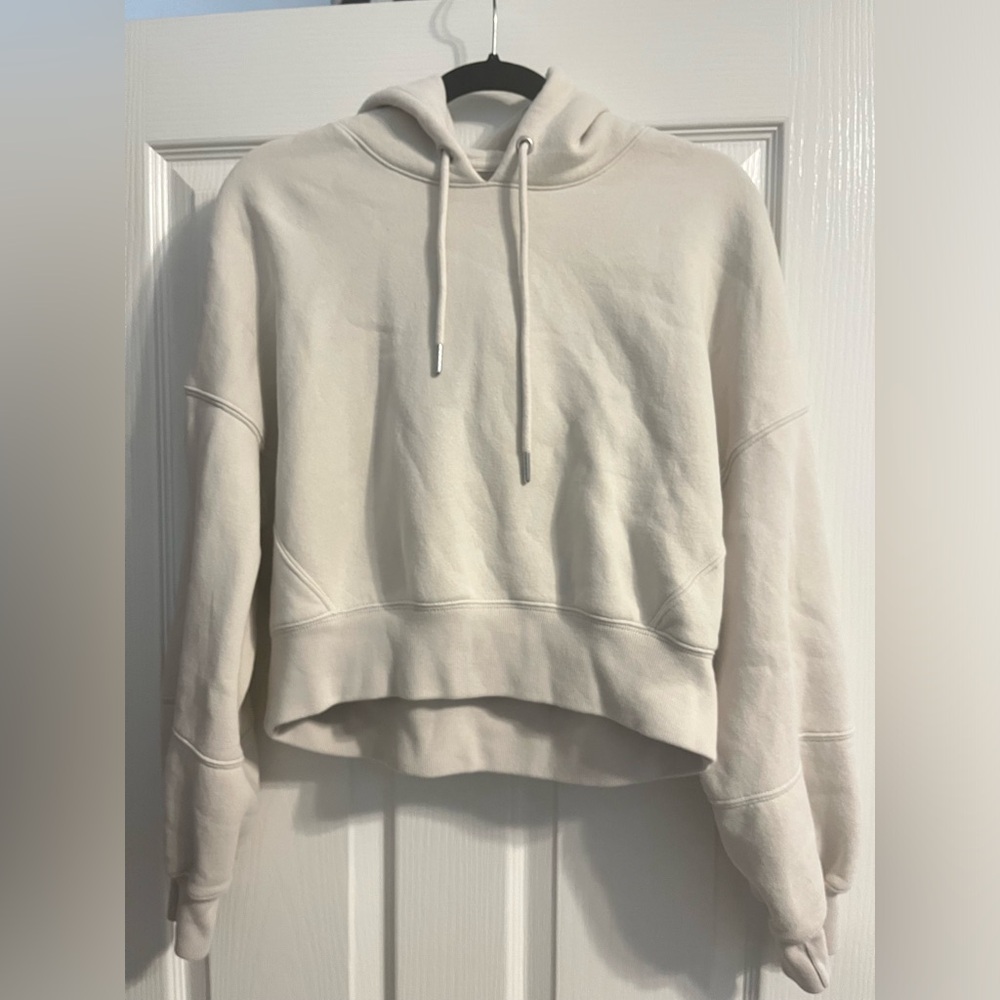 Abercrombie & Fitch Essential Sunday Hoodie in Cream - Size S